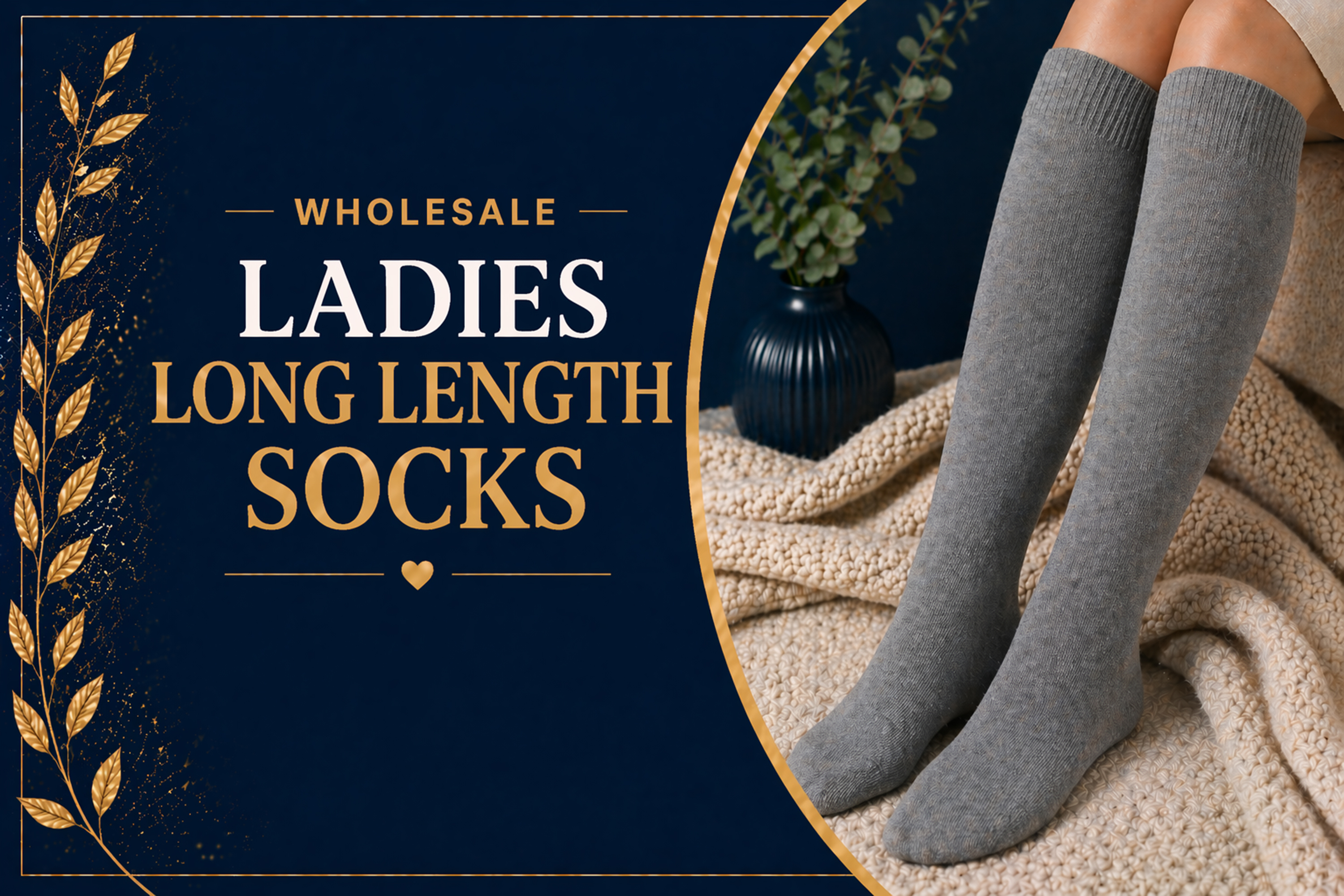 Ladies Long Length Socks