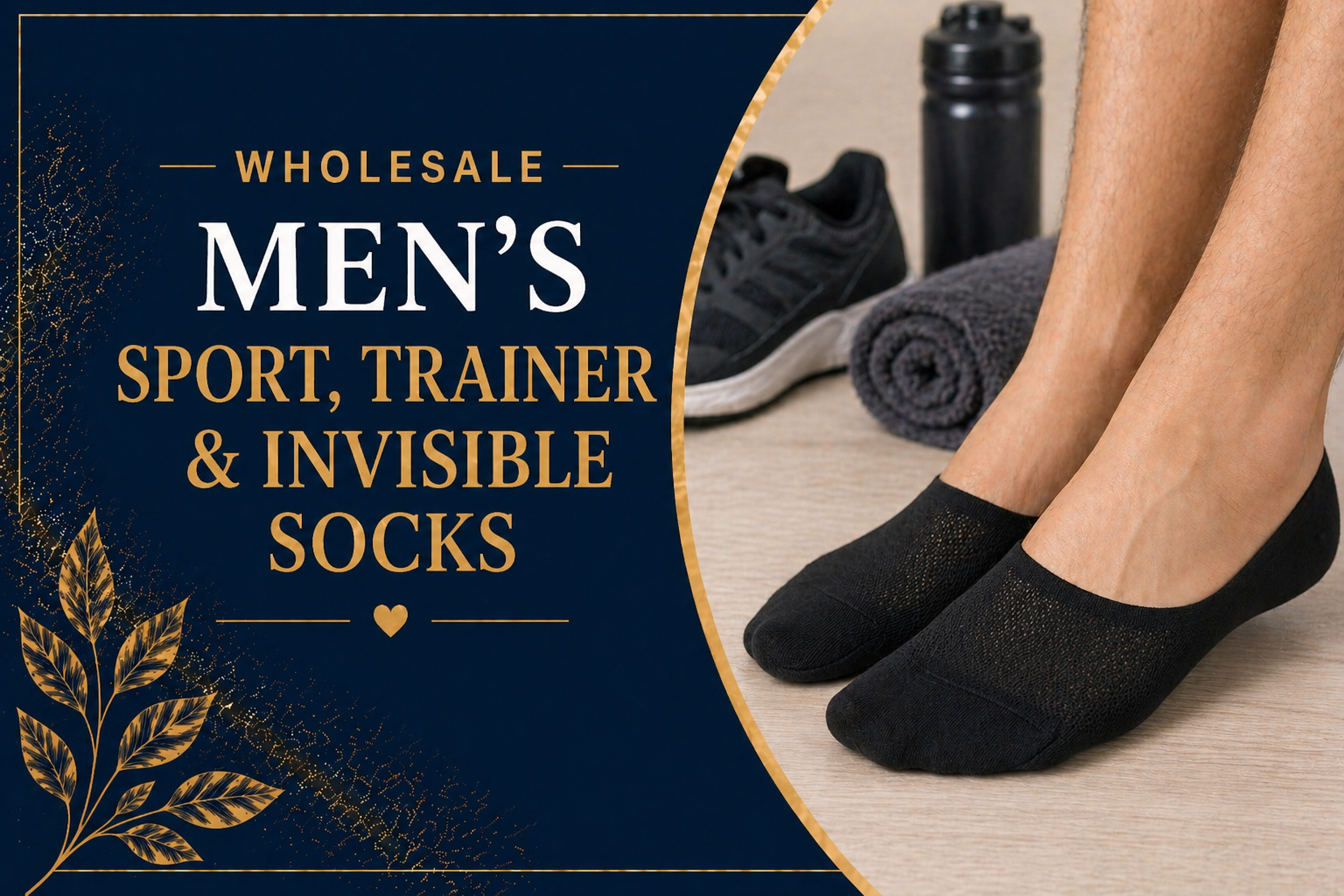 Men's Sports, Trainer & Invisible Socks