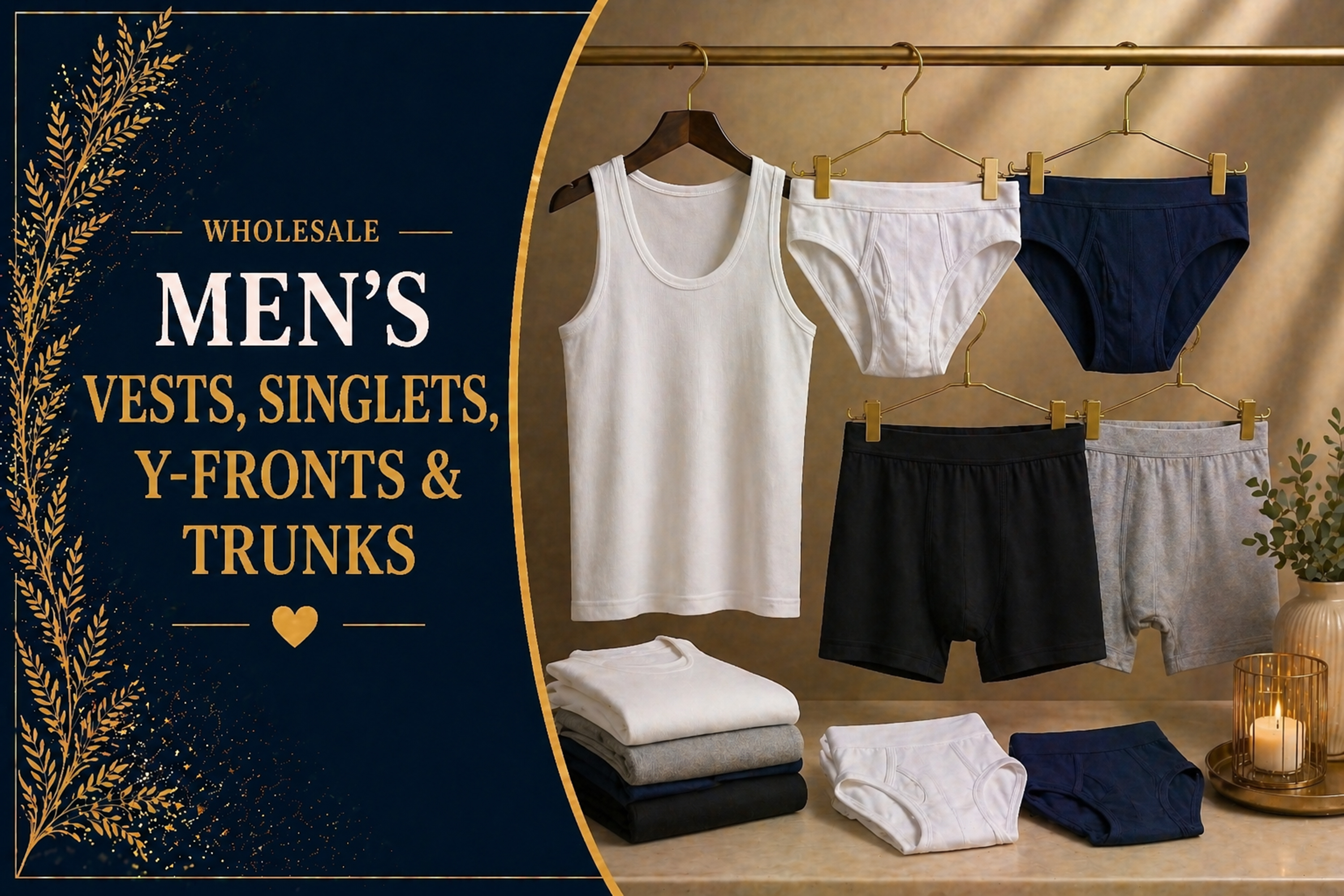 Vests, Singlets, Y-Fronts and Trunks Vests, Singlets, Y-Fronts and Trunks