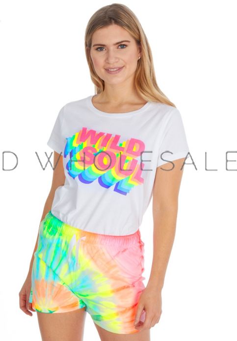 FOREVER DREAMING Ladies Womens Lounge Pyjama Set Printed Jersey Short Sleeve New FOREVER DREAMING Ladies Womens Lounge Pyjama Set Printed Jersey Short Sleeve New