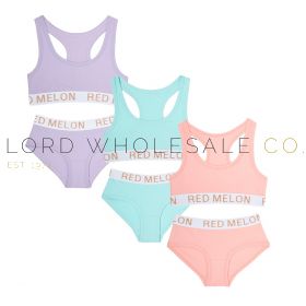 Older Girls Crop Top & Brief Set by Red Melon 12 Pieces