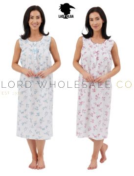 24317 Lady Olga Sleeveless Nightdress