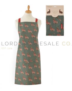 03-2793-Wholesale Heritage Hare Christmas Apron With Pocket by Cooksmart