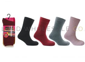 Ladies Thermal 2.3 TOG Assorted Heat Machine Socks 12 pairs
