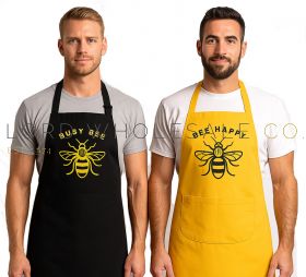 Bee Happy Barbeque Aprons