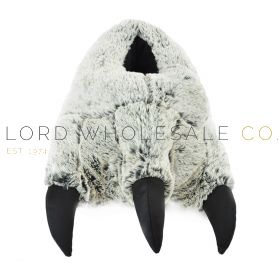 CLEARANCE Men's Novelty Monster Claw Cosy Slip On Slippers by Slumberzzz 12 Pieces