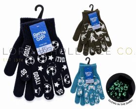 Boys Glow In the Dark Magic Gloves by Bertie & Bo 12 Pieces