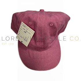 Adults Stonewashed Baseball Cap, Dusky Pink, by Tom Franks, 1 Piece
