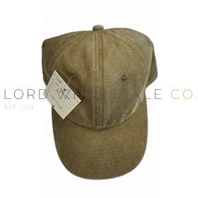 Adults Stonewashed Baseball Cap, Beige, by Tom Franks, 1 Piece