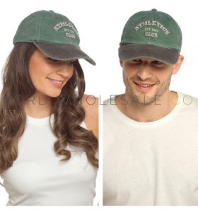 Adults Athletics Club Stonewashed Baseball Cap With Embellishment by Tom Franks 1 Piece