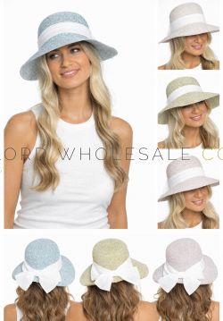wholesale ladies straw summer hats assorted styles UK