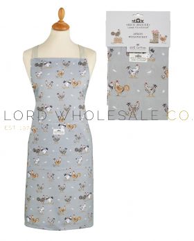 03-2635-Wholesale Hen House Lane 100% Cotton Apron With Pocket by Cooksmart