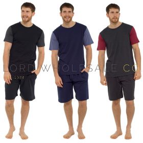 CLEARANCE Men's 100% Cotton Jersey T-Shirt Short Set Pyjamas by Tom Franks 6 Pieces