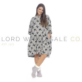 Ladies Short Sleeved Frenchie Print One Sized Jersey Nightshirt By Follow That Dream