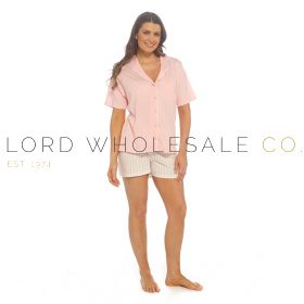 Ladies summer pyjama sets available in wholesale packs.