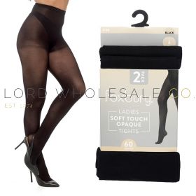 Ladies 60 denier opaque tights available in wholesale packs.