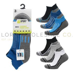 wholesale men's cushioned trainer socks bulk pack