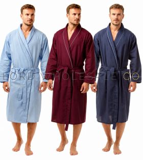 Wholesale men’s lightweight dressing gown with pockets