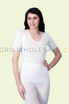 Snowdrop Ladies THERMAL Short Sleeve Plain Spencers 6 Pieces