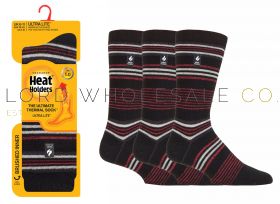 Men’s brushed thermal socks in assorted colours designed for extra warmth, available in wholesale packs.