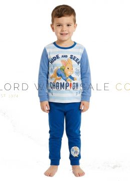 04-Z01_40923-Wholesale Boys Younger Peter Rabbit Pyjama Set 9 Pieces