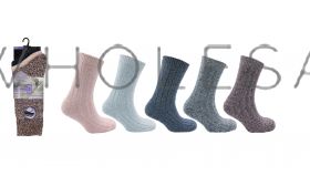 Pro Hike Ladies Standard Length Wool Blend Boot Socks, 3 pair pack