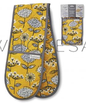 9920 Retro Meadow Double Oven Gloves by Cooksmart
