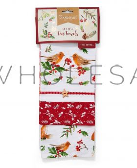 A Winters Tale Set of 3 Tea Towels by Cooksmart
