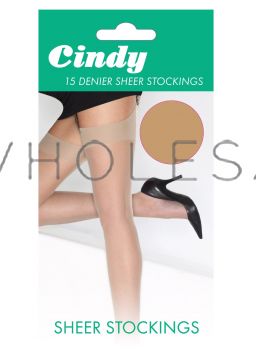Cindy 15 Denier Sheer Stockings, 6 Pairs
