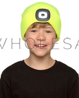 Kids LED Beanie Hat By Stormridge 12 Pieces