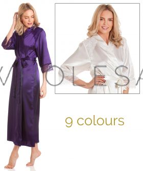 J50 English Made Long Satin Gown
