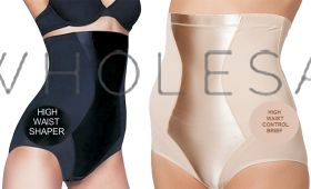 Ladies Firm Control High Waisted Briefs With Satin Panel by Beauforme