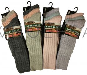 SE026 Ladies Long Length Wool Boot Socks
