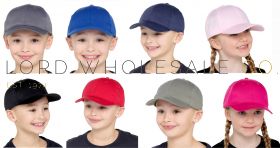 Kids Plain Baseball Caps by Bertie & Bo