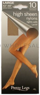 Pretty Legs 10 Denier High Sheen Nylon Tights