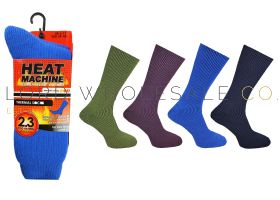 Men's Assorted Thermal 2.3 TOG Heat Machine Socks 12 pairs