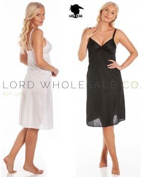 Ladies English Made Full Bra Slip Anti Static by Lady Olga - Lord Wholesale  Co