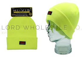 Hi-Vis Beanie Cuff Hats by Heat Machine 12 Pieces