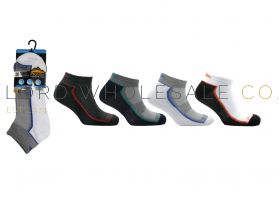 Men's Patterned Trainer Socks 3 Pair Pack by Pro Hike 3238