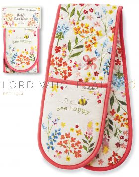 DG9640 Bee Happy Double Oven Gloves