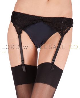 Narrow Lace Suspender Belt by Silky