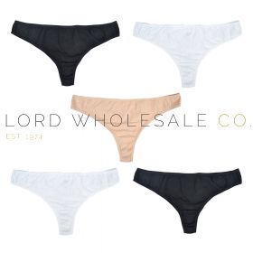Ladies 5 Pack Assorted Thongs by Anucci Underwear