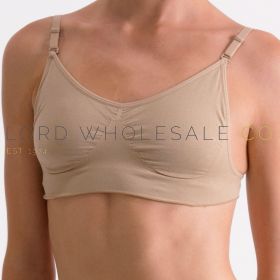 04-SEAMLESSBACKBRA-Ladies Nude Seamless Clear Back Detachable Strap Bra by Silky Dance 