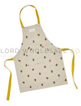 Children's Bumble Bees Organic Apron 100% Cotton by Cooksmart,