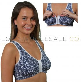 100% Cotton Cross Front Soft Cup BR593 Comfort Bra