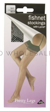Pretty Legs Fishnet Stocking Plain Top With Lycra