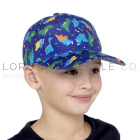 Boys Dinosaur Print Cap by Bertie & Bo 1 Piece