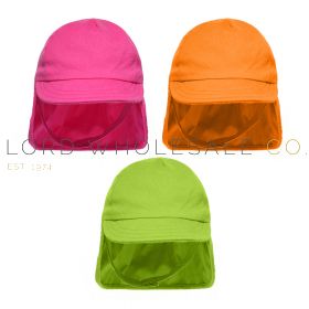Babies Plain Coloured Legionnaires Hat by Snuggle Shop 12 Pieces