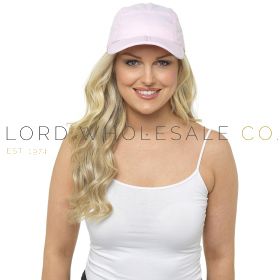 Ladies Baby Pink Baseball Cap with Folding Peak by Foxbury