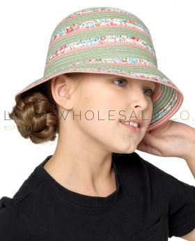 Girls Straw Hat by Tom Franks 12 Pieces